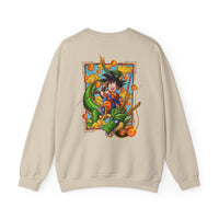 Load image into Gallery viewer, Crewneck Sweatshirt — Dragon Boy Adventure Graphic