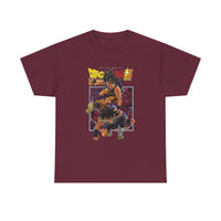 Load image into Gallery viewer, Dragon Battle Graphic Tee — Retro Anime Fighter Design