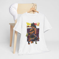 Load image into Gallery viewer, Dragon Battle Graphic Tee — Retro Anime Fighter Design