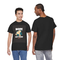 Load image into Gallery viewer, Nope Not Today Tee — Funny Lazy Cartoon Sleepy Character T-Shirt