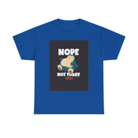 Load image into Gallery viewer, Nope Not Today Tee — Funny Lazy Cartoon Sleepy Character T-Shirt