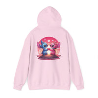 Load image into Gallery viewer, Hoodie — Cute Stitch &amp; Angel Heart Couple Graphic Pullover