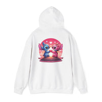 Load image into Gallery viewer, Hoodie — Cute Stitch &amp; Angel Heart Couple Graphic Pullover
