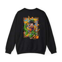 Load image into Gallery viewer, Crewneck Sweatshirt — Dragon Boy Adventure Graphic