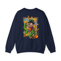 Load image into Gallery viewer, Crewneck Sweatshirt — Dragon Boy Adventure Graphic