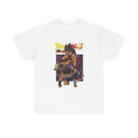 Load image into Gallery viewer, Dragon Battle Graphic Tee — Retro Anime Fighter Design