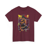 Load image into Gallery viewer, Dragon Battle Graphic Tee — Retro Anime Fighter Design
