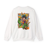 Load image into Gallery viewer, Crewneck Sweatshirt — Dragon Boy Adventure Graphic